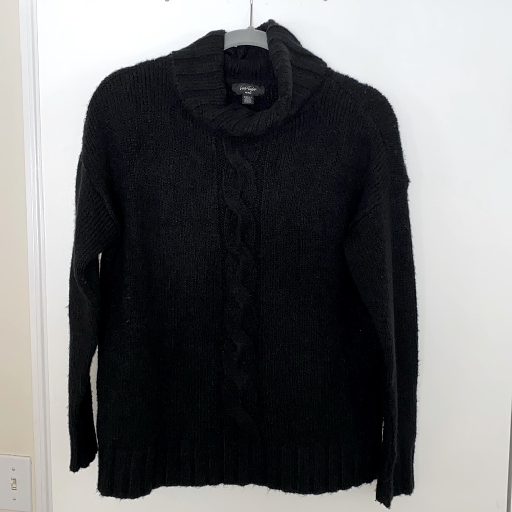 Black long sleeve sweater